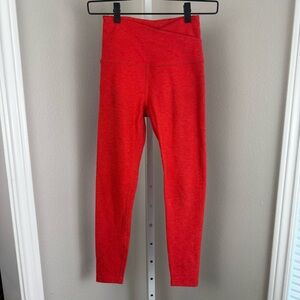 Beyond Yoga At You’re Leisure MIDI Legging In Red Orange Heather Size XS